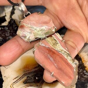 Burnt Orange Mookaite Jasper Pendant 3 1/4”